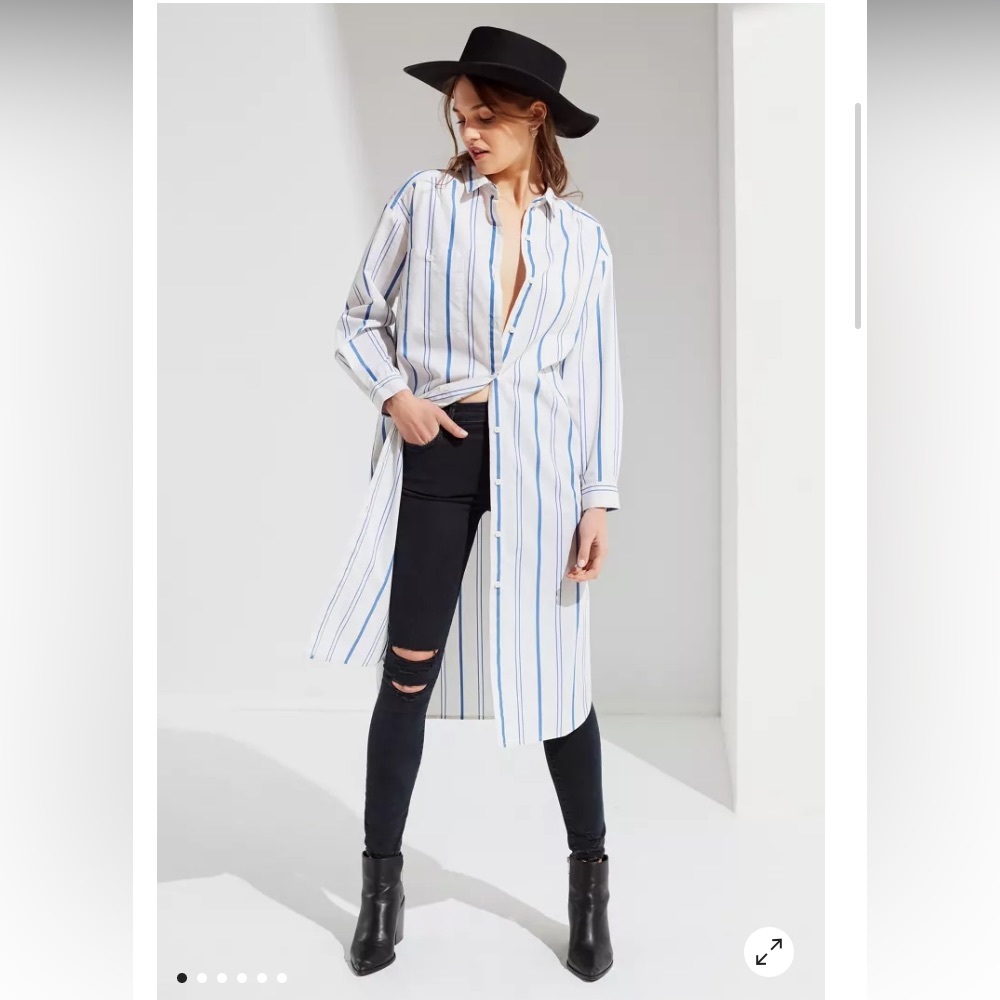 Urban Outfitters marqui button down midi shirt dress